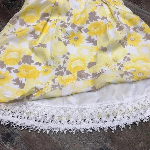 RW&Co Yellow Floral Fit & Flare Dress - Picture 6 of 6